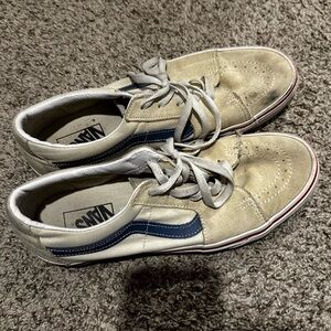 Vans Men's Tan and Navy Sneakers